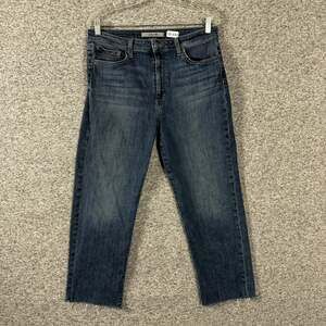 Joes Jeans Women's Size 31 Blue Dark Wash Denim High Rise Straight Leg Jeans